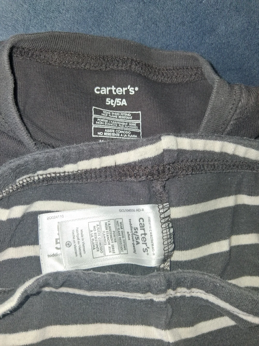 Carters Boys Pajamas Lot Size 5T 2 Piece Sets Snug Fit Dinosaur Monster